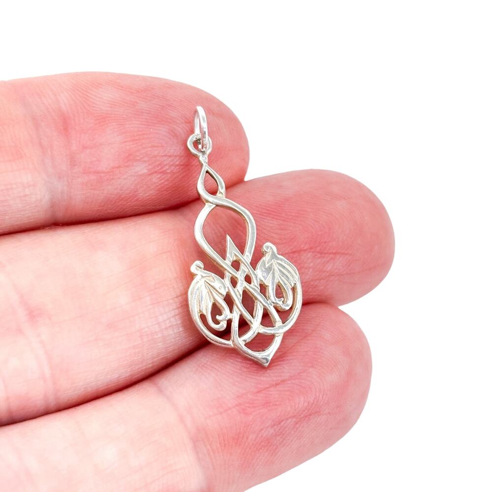 Vintage Sterling Silver 925 Celtic Knotwork Pendant